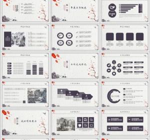 Simple Chinese style PPT Templates