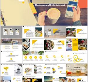 Business and gastronomic PowerPoint templates