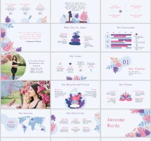 Yoga Meditation PowerPoint Templates