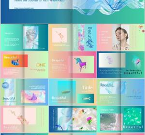 Fresh picture album style PowerPoint Templates