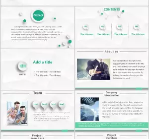 Green Micro Stereo PowerPoint Templates