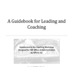 A Guidebook for Leading and Coaching