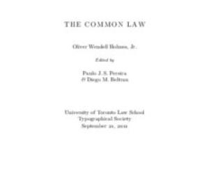 THE COMMON LAW - Legal Texts